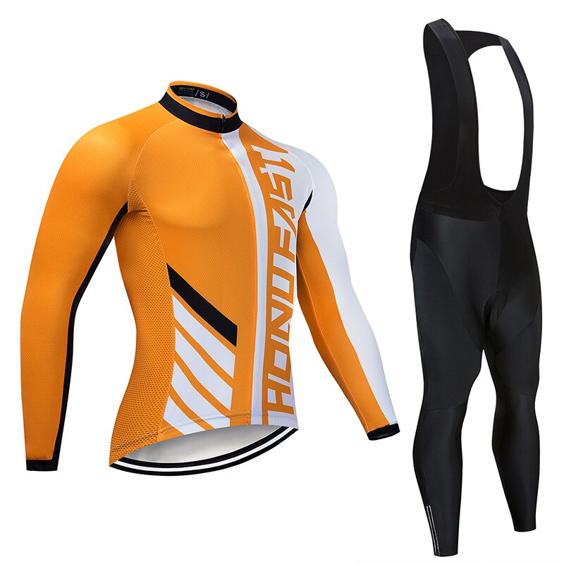 Men Long Sleeve Bicycle Cycling Sets Anti-sweat Ridng Clothing Suits