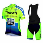 Cycling Short Sleeve Jersey Set Team Men Clothing Bib Shorts
