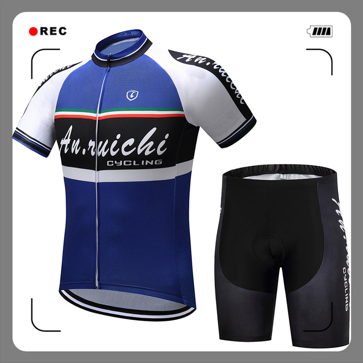 Summer Unisex Quick Dry Cycling Sets Contrast Color