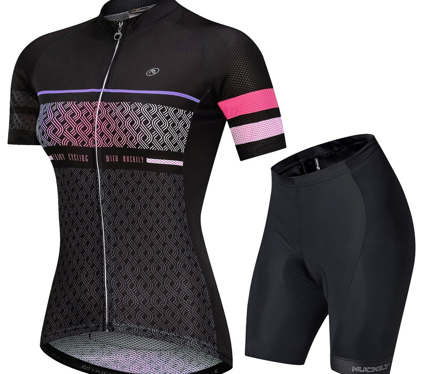 Women's Short Sleeve Cycling Jersey with Shorts Summer