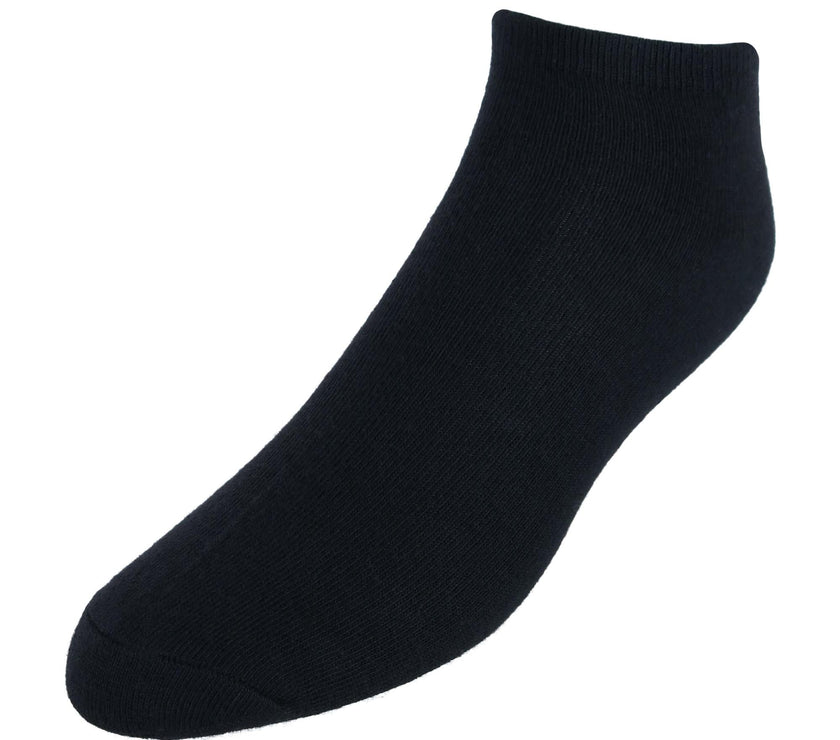 CTM® Men's Quarter Cut Athletic Comfort Socks (5 Pairs)