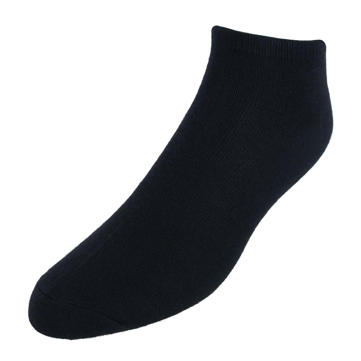 CTM® Men's Quarter Cut Athletic Comfort Socks (5 Pairs)