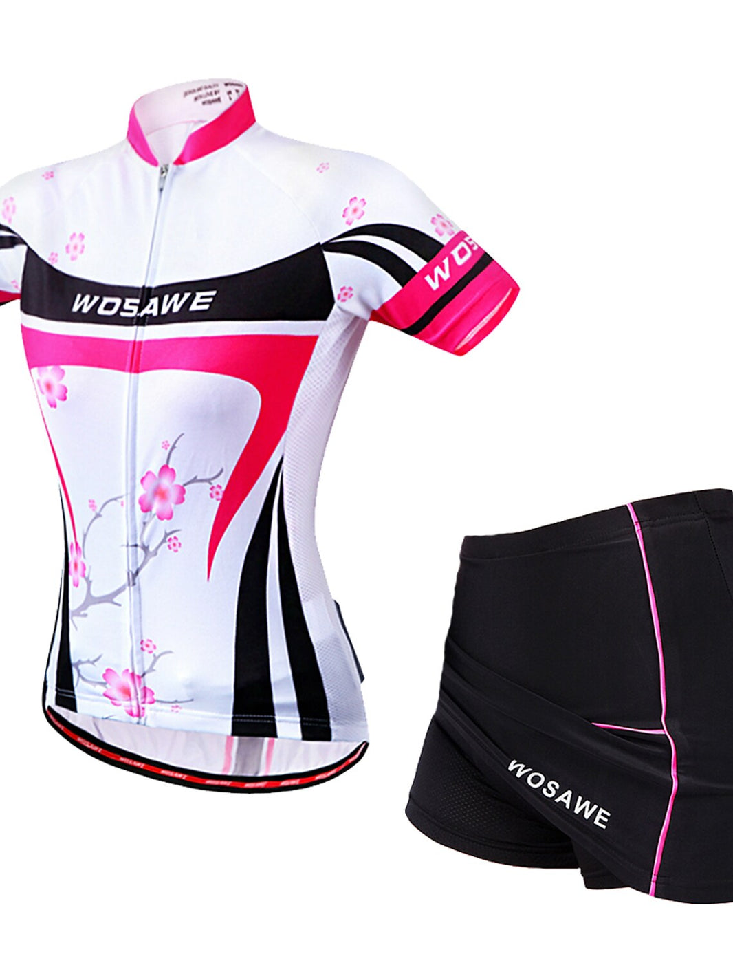 Women's Short Sleeve Cycling Jersey with Skirt