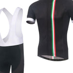 Men's Short Sleeve Cycling Jersey with Bib Shorts