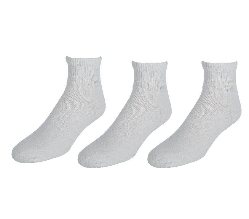 CTM® Men's Loose Fit Diabetic Ankle Socks (3 Pair Pack)