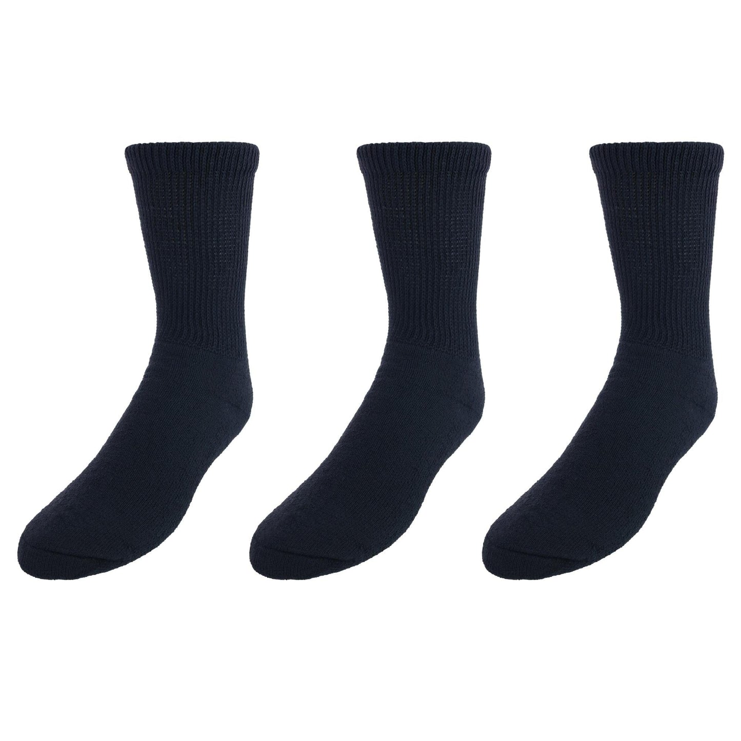 CTM® Men's Diabetic Crew Socks
