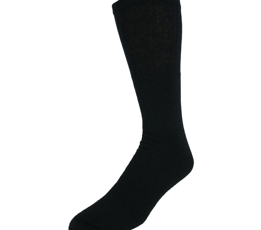 CTM® Men's Tube Cotton Blend Casual Socks 4 Pair Value Pack