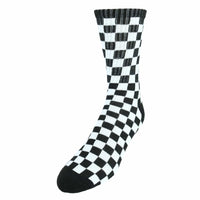 Mad Toro Men's Cotton Blend Race Flag Checkered Socks